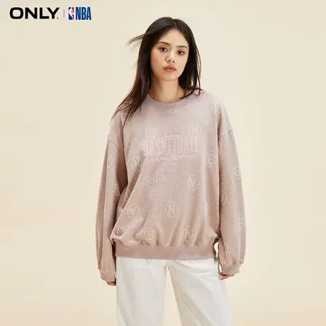 ONLY2023冬季新款NBA联名款字母刺绣宽松卫衣女|12349S024商品大图