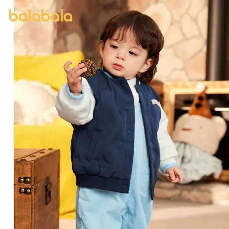 巴拉巴拉宝宝羽绒服男童外套2023新款冬装时髦帅气潮图片