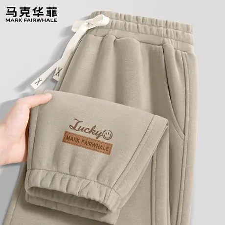 马克华菲卫裤男款秋季2025新款运动裤男士休闲裤宽松束脚裤子男X商品大图