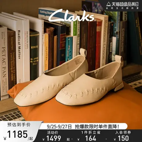 Clarks其乐轻舞系列女鞋2023秋季新品方头一脚蹬懒人鞋方跟单鞋商品大图