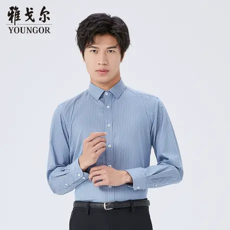 【商场同款】雅戈尔衬衫秋季商务休闲DP免烫舒适易打理长袖衬衫商品大图