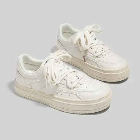 Betoo  韩系奶fufu小白鞋女生百搭秋款2022新款小众原创ins潮板鞋图片