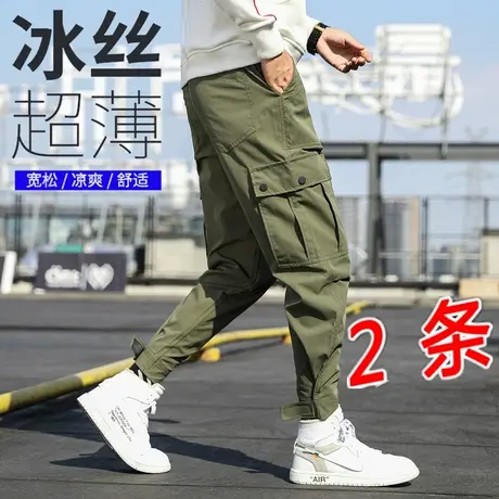 春夏季工装裤男宽松汽修劳保工作裤男士休闲裤工人上班长裤子耐磨商品大图