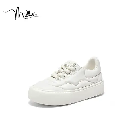 millie's/妙丽2023秋新款时尚休闲运动厚底女休闲鞋JH232CM3图片
