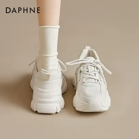 达芙妮厚底老爹鞋女春秋季2025新款休闲女鞋显脚小增高百搭运动鞋商品大图