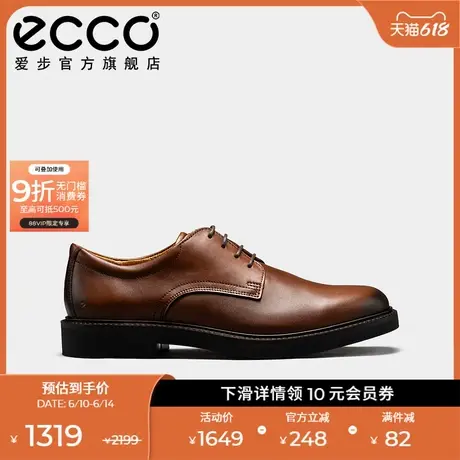 ECCO爱步男士舒适婚鞋夏 真皮德比鞋商务正装皮鞋 都市伦敦525604图片