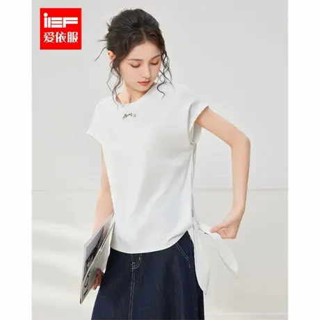 IEF/爱依服2025夏季新款韩版温柔小女人气质通勤百搭显瘦上衣图片