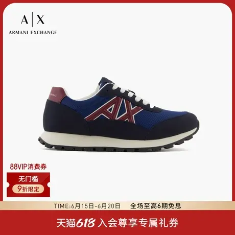 ARMANI EXCHANGE/阿玛尼2025夏季新款男士字母贴片复古休闲鞋官方商品大图