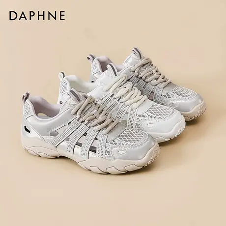 Daphne/达芙妮2025新款时尚网面透气女德训鞋复古百搭运动休闲鞋图片