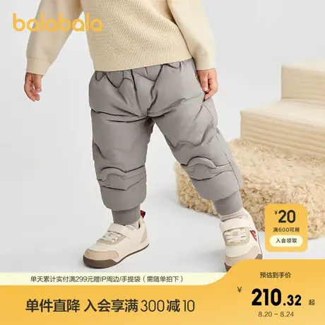 【商场同款】巴拉巴拉宝宝羽绒裤保暖束脚裤子男女童冬装2025新款商品大图