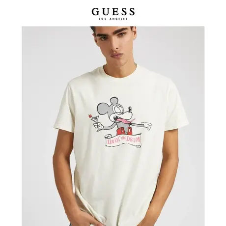 【38上新季】GUESS×BRANDALISED涂鸦胶囊系列 卡通图案短袖T恤商品大图