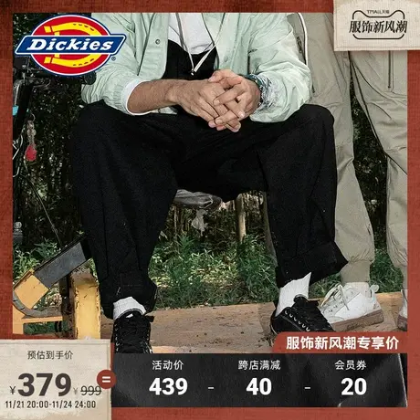 Dickies 工装双侧金属扣口袋背带裤男春夏连体服连身裤宽松商品大图