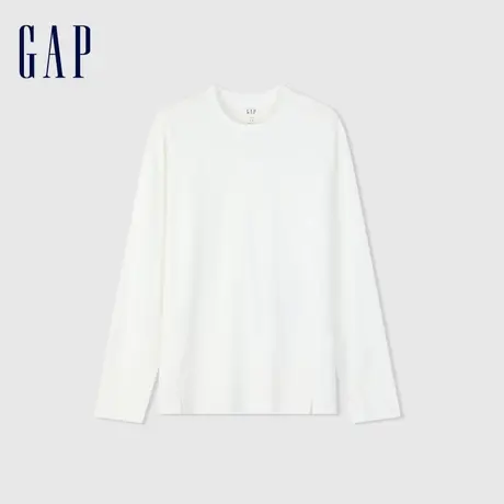 Gap男装春季2024新款纯棉亲肤宽松长袖T恤休闲百搭打底衫885504图片