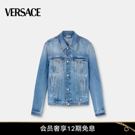 【春夏新品】VERSACE/范思哲 男士丹宁束腰短夹克商品大图