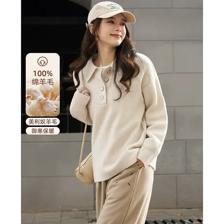 ITISF4/艾夫斯时尚立领毛衣百搭商品大图
