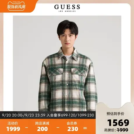 GUESS舒适百搭长袖衬衫-MM4W2253图片