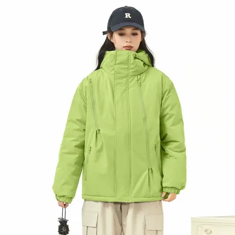 唐狮工装棉服棉衣外套女新款爆款冬季连帽小众短款派克服加厚图片