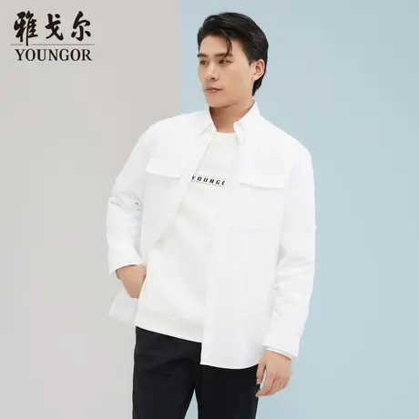 【商场同款】雅戈尔衬衫秋季官方商务休闲舒适柔软上班长袖衬衫商品大图