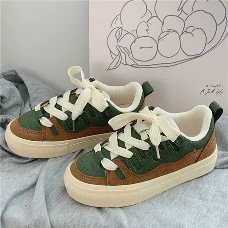 Betoo 板鞋女厚底2022新款秋冬爆款女鞋ins潮小众原创百搭小白鞋商品大图