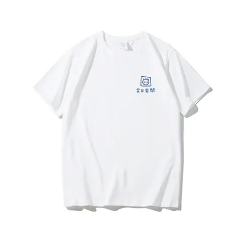 2023夏季新款笑脸t恤男女情侣装短袖港风夏装宽松学生半袖体恤衫商品大图