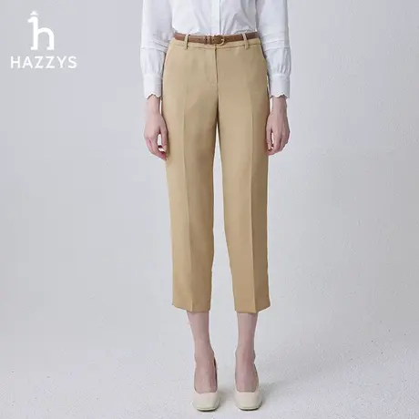 【商场同款】Hazzys哈吉斯单西套装长裤女士2024年春季新款休闲裤商品大图