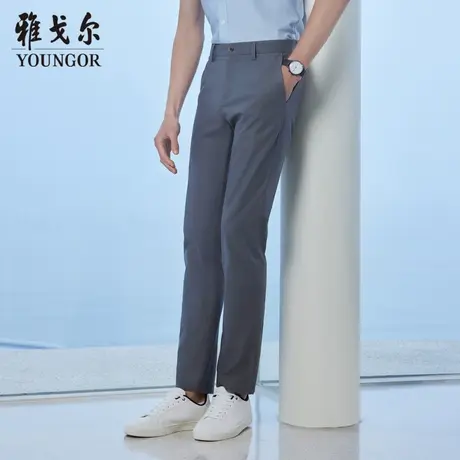 『Youngor』男灰绿休闲系列休闲裤VCDP333008SWA商品大图