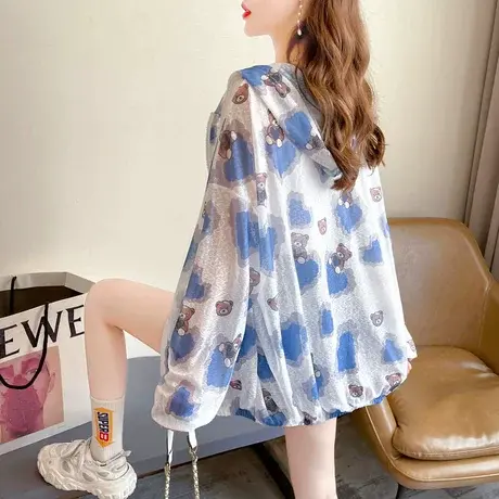 户外骑车透气防晒衣女2023新款夏季韩版宽松冰丝薄款外套空调衫潮图片