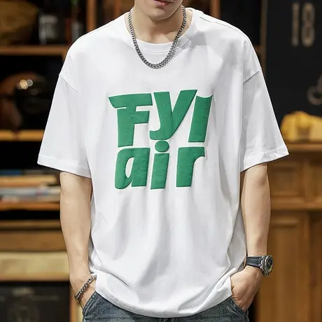 Modi Nick/摩帝尼克夏季男士薄款百搭t恤纯棉潮流宽松男士时尚t恤商品大图