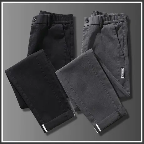 秋冬季男士加绒休闲长裤子2023新款加厚冬装潮男裤加棉裤外穿保暖商品大图