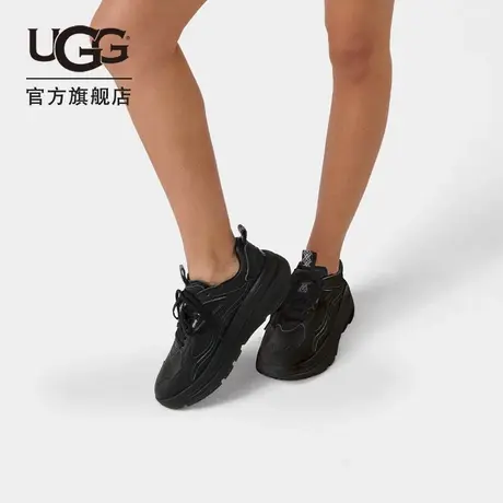 UGG秋季女士舒适圆头系带运动小白鞋老爹鞋时尚休闲鞋 1142630图片