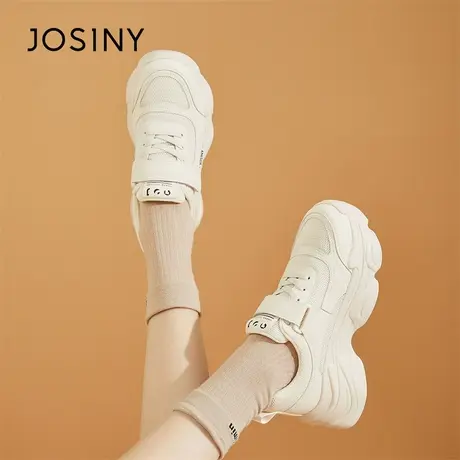 Josiny/卓诗尼老爹鞋子女春季爆款2024年新款百搭炸街休闲运动鞋商品大图