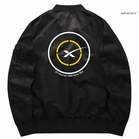 spaceX火箭衣服秋冬加厚外套飞行服男装夹克男卫衣太空探索星舰图片
