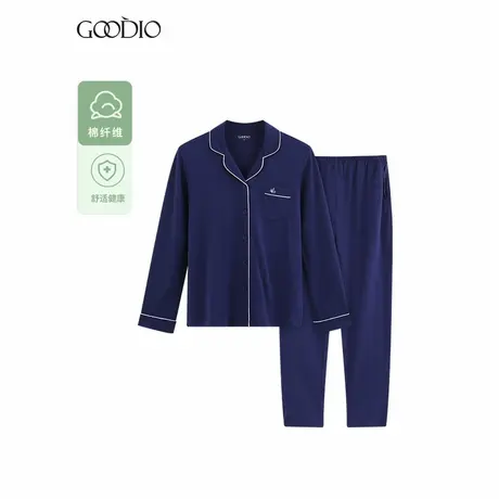 歌帝【清仓特卖】M 号情侣睡衣棉夏家居服男长袖衣服睡衣GDY9010图片