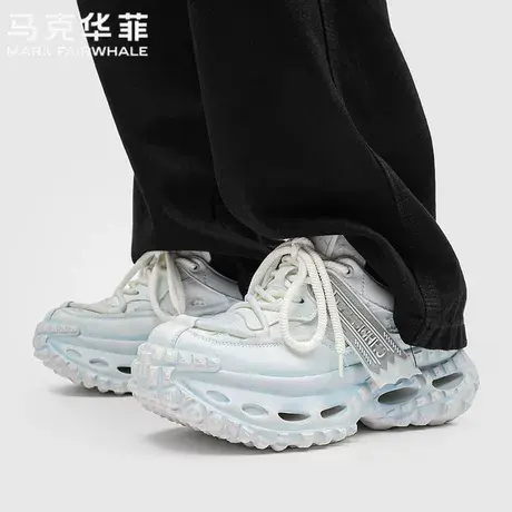 马克华菲官方旗舰店老爹鞋男春季情侣增高复古厚底轮胎大码坦克鞋图片