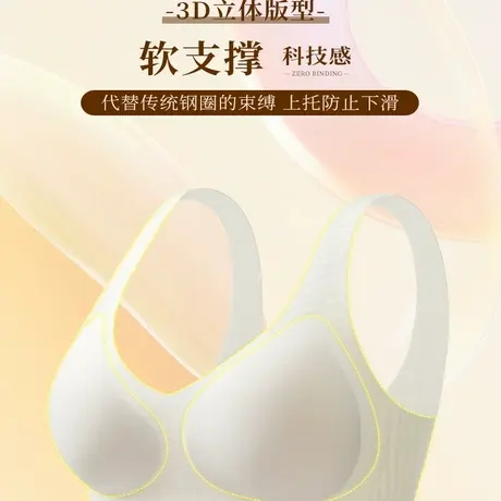 Shaply/莎莲妮无痕内衣女小胸聚拢上托显大果冻条软支撑无钢圈文商品大图