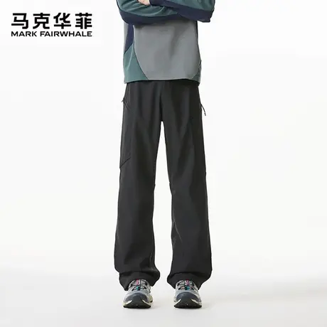 【马克华菲】男士休闲工装裤潮牌春秋季户外冲锋长裤男款宽松男裤商品大图