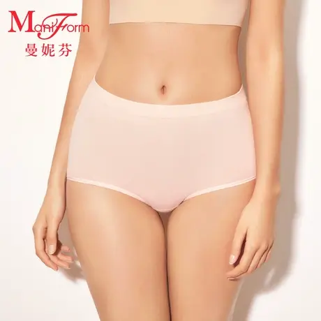 曼妮芬女士纯棉抗菌内裆底裤性感包臀内裤高腰低角裤底裤女生短裤商品大图