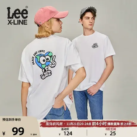 Lee23新品舒适版圆领多色男女同款短袖T恤LUT0054384LE图片