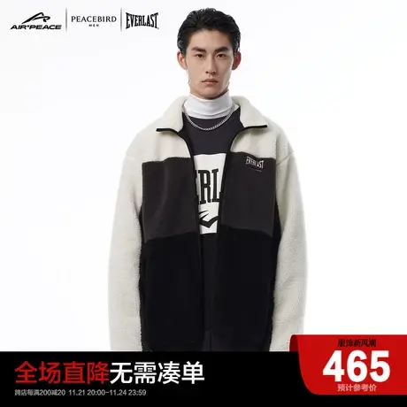 【AIRxPEACE】太平鸟男装 EVERLAST联名仿羊羔毛夹克潮时尚外套商品大图