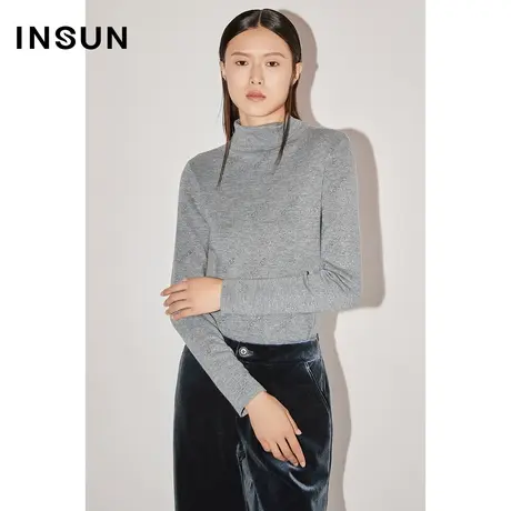 COVER冬季金银丝点缀保暖羊毛毛织衫图片