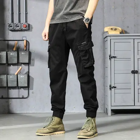 长裤男夏薄款裤子男款工装长裤男百搭宽松男士潮流休闲裤潮流宽松商品大图