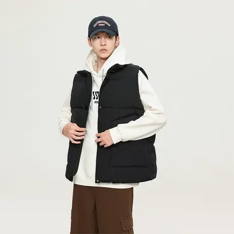 羽绒马甲男士2023新款秋冬季背心美式坎肩棉马夹潮牌男生大码外套商品大图