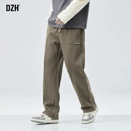 男士美式复古裤子男款秋冬休闲长裤男2024新款直筒裤重磅运动卫裤商品大图