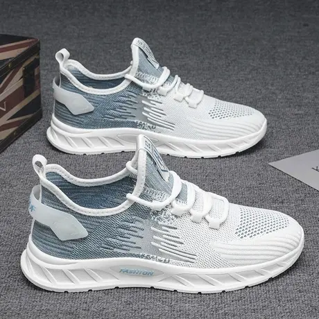 男鞋春夏季透气休闲运动飞织椰子鞋男士2024新款莆田轻便跑步潮鞋图片