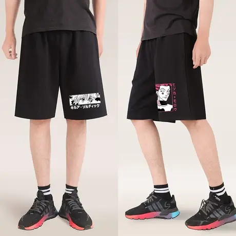 秀洛全职猎人短裤男夏季裤子奇犽周边小杰西索联名五分裤富坚义博图片