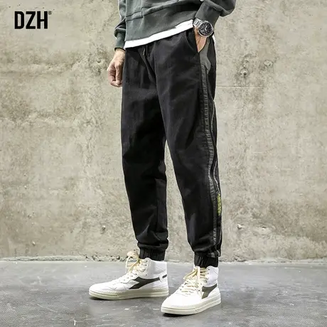 男士休闲长裤秋季裤子男2023新款男裤春夏款束脚裤工装裤潮牌宽松图片