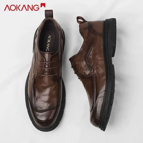 奥康皮鞋男士七夕婚鞋首选商务正装德比鞋男内增高真皮结婚新郎鞋商品大图