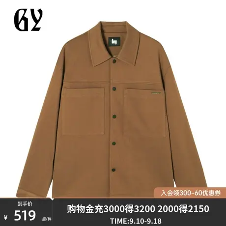 雅戈尔旗下潮流男装GY品牌秋冬新款时尚休闲单夹克外套男图片
