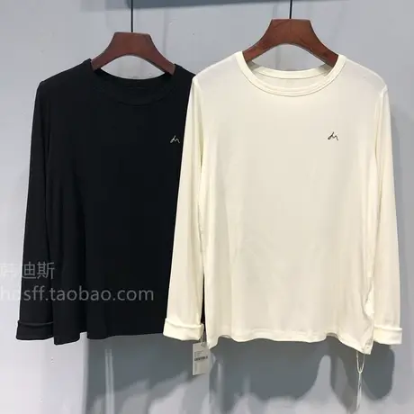 2023早秋 韩国2d新款简单款高弹力修身显瘦百搭长袖T恤打底衫女商品大图