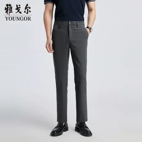 『Youngor』男灰绿商务系列休闲裤VCSX323011DWA商品大图